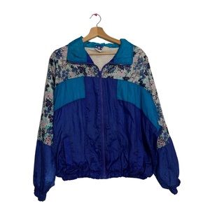🌊 VINTAGE FLORAL WINDBREAKER VIBES 🌸
